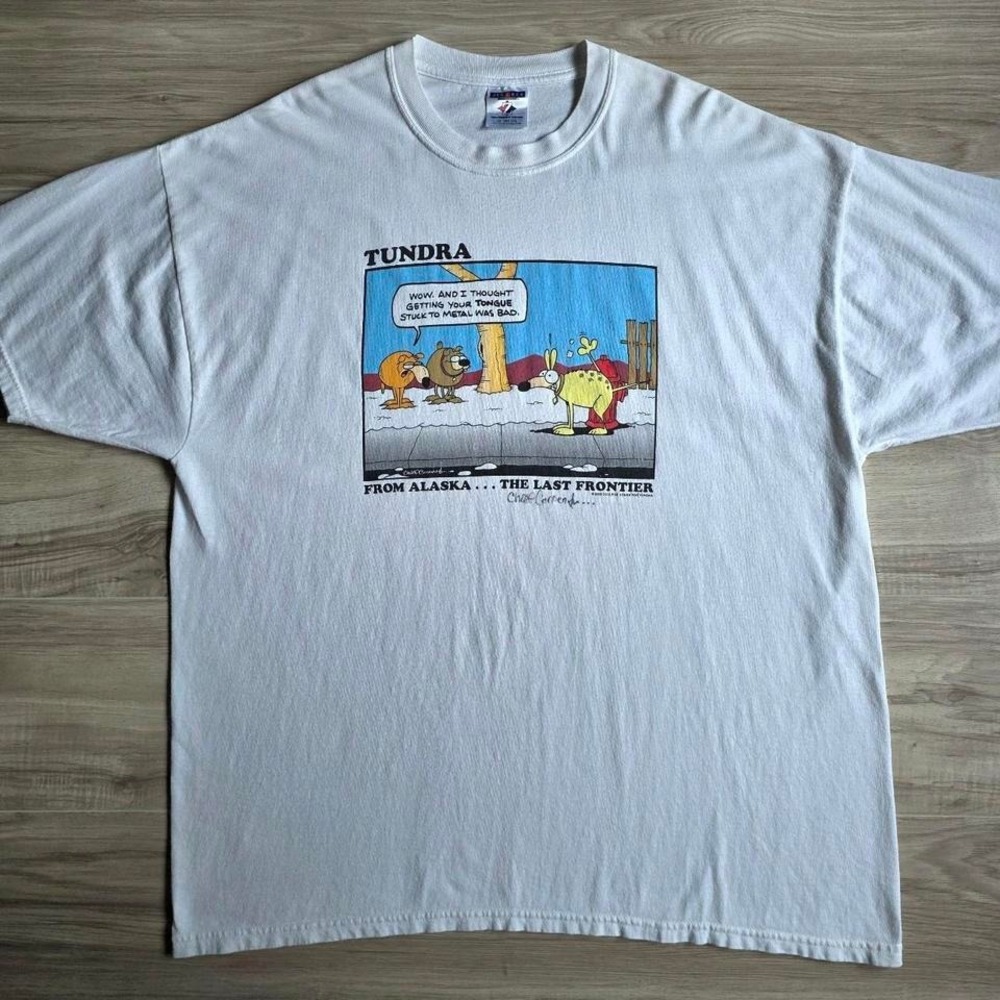Vintage College House For Tundra From The Last Frontier Alaska 2003 Comic Shirt - Picture 2 of 5